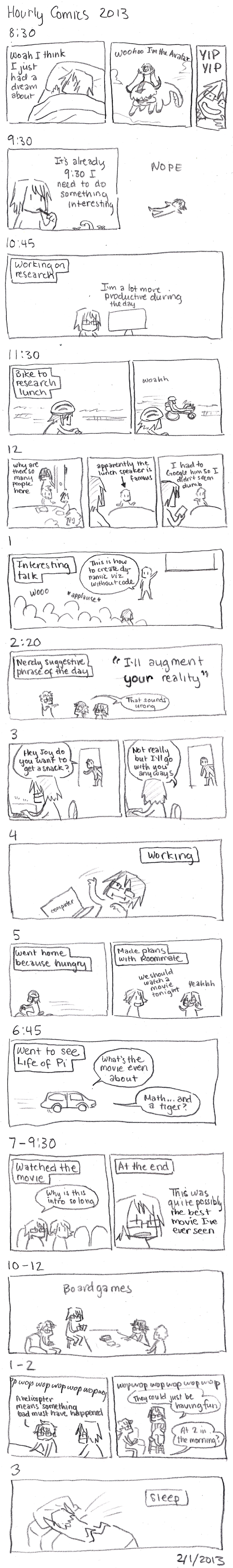 Hourly Comics Day 2013