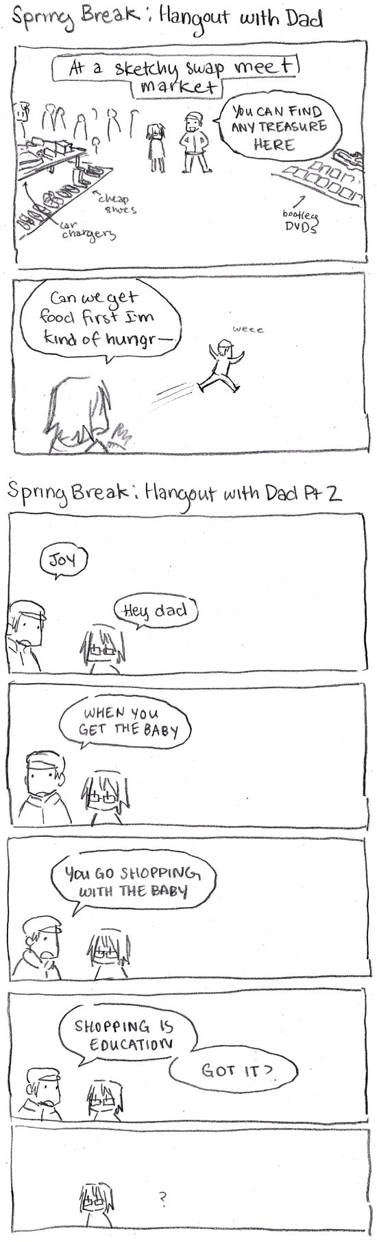 Spring Break Comics: Hangout with Dad