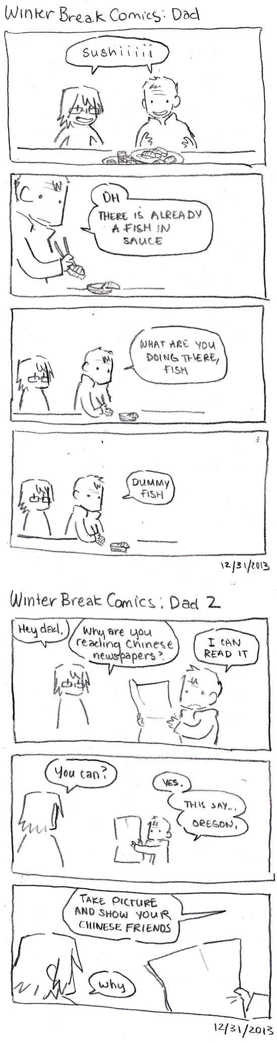 Winter Break Comics