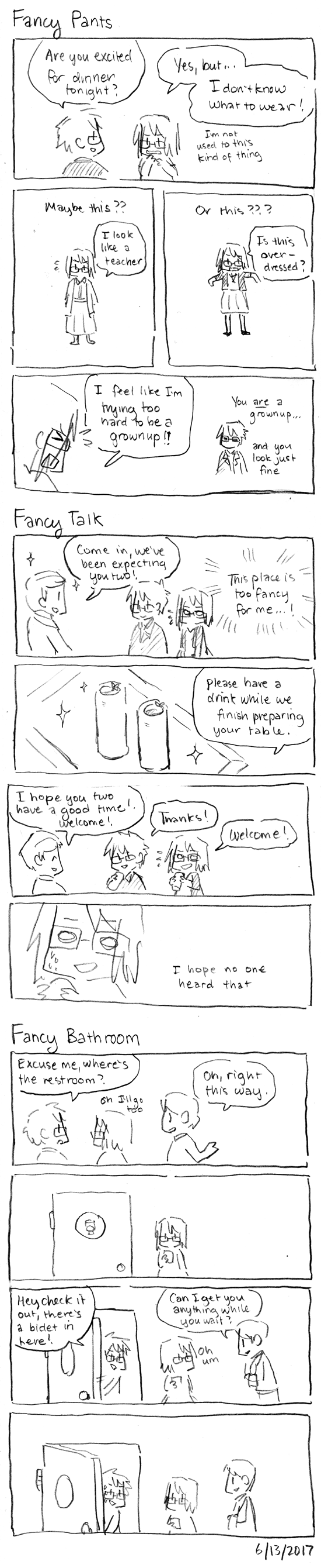 Fancy Dinner Comics