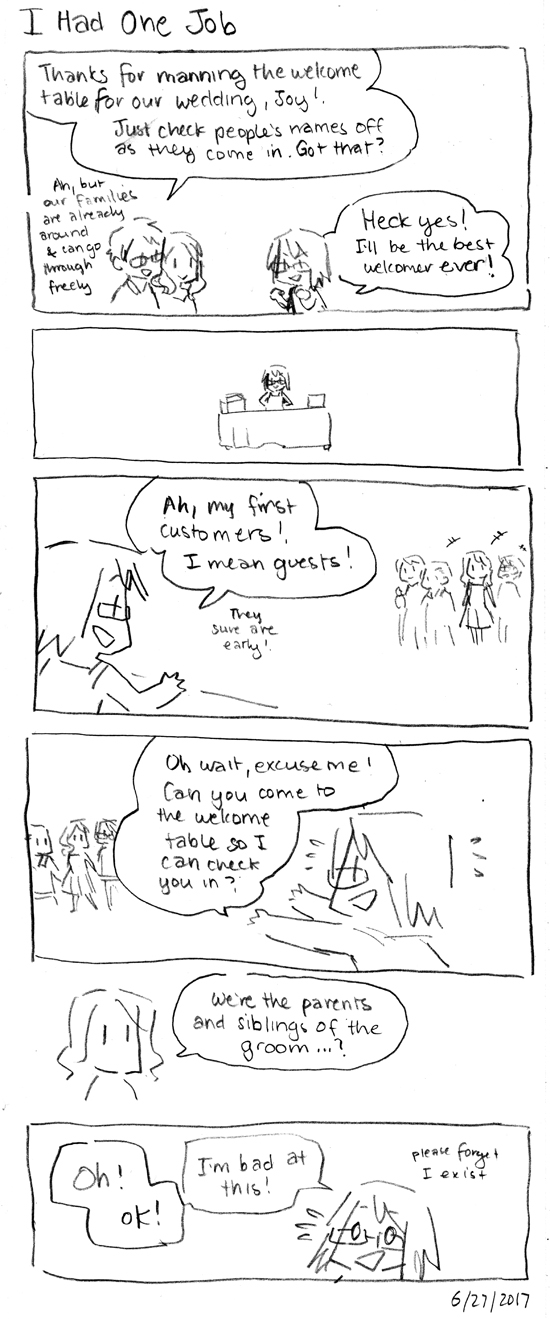 Wedding Comics: I Had One Job