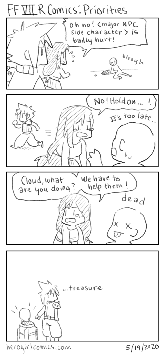 FFVII Remake Comics: Priorities