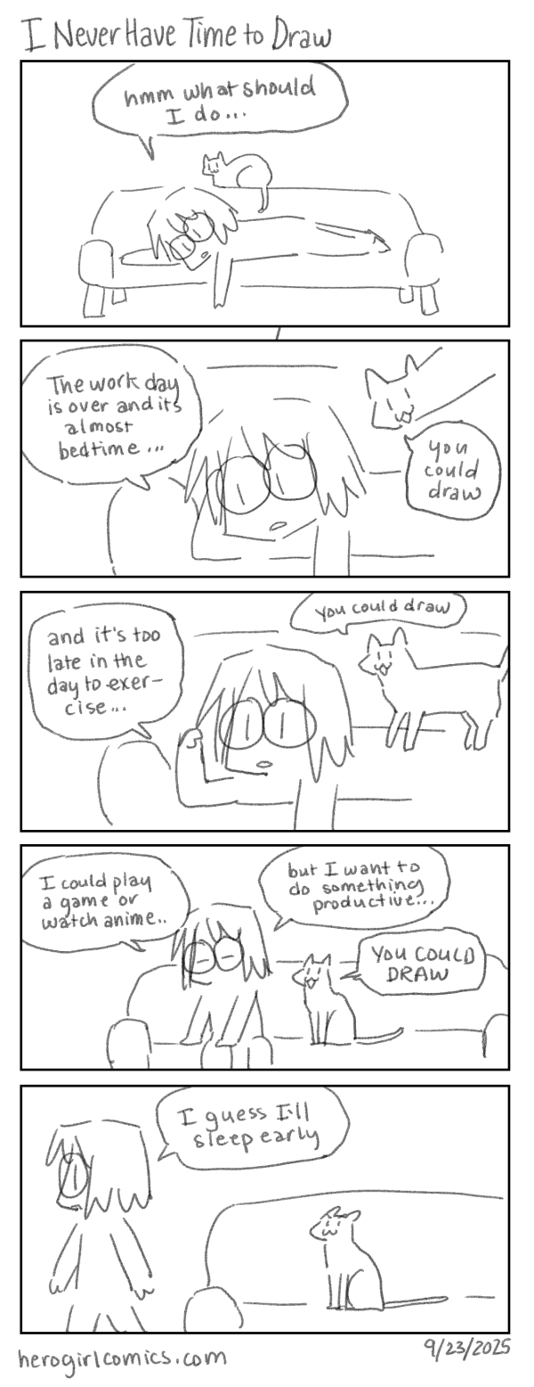I Never Have Time to Draw